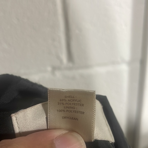 Ann Taylor Loft  Black|Gray|Yellow Plaid A-line Mini Skirt Sz 4 - Picture 4 of 4